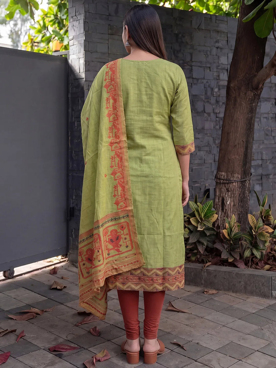 Chandni Kurti & Dupatta Set - view 3