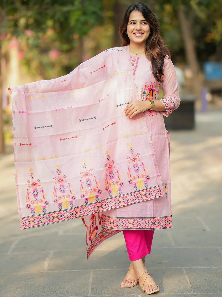 Fiza Kurti & Dupatta Set - view 3