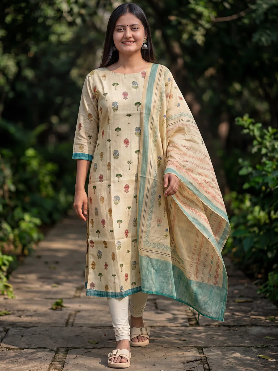 Kasturi Kurti & Dupatta Set - view 3
