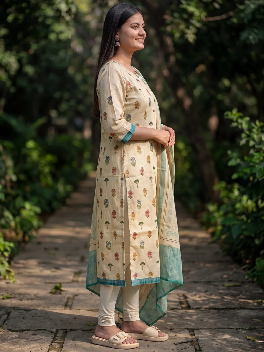 Kasturi Kurti & Dupatta Set - view 4