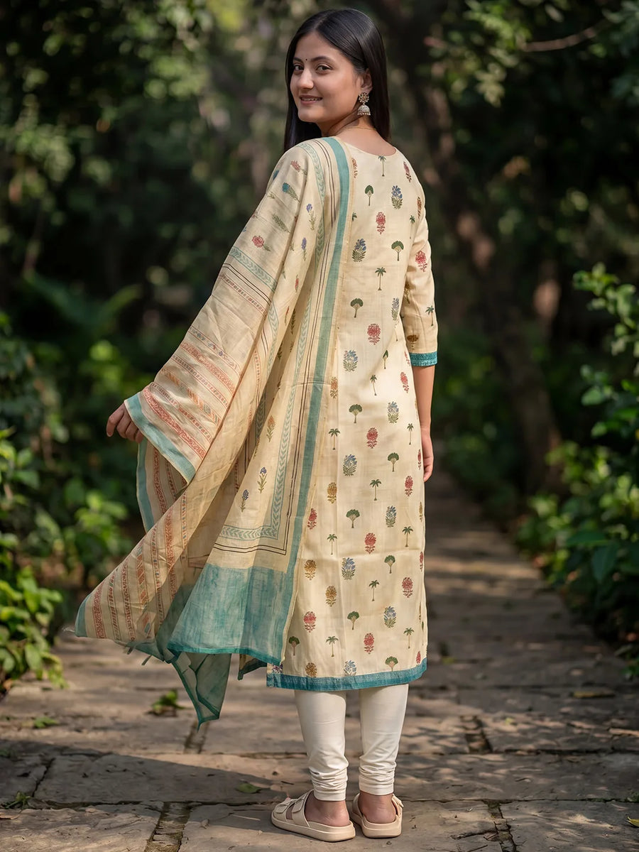 Kasturi Kurti & Dupatta Set - view 5
