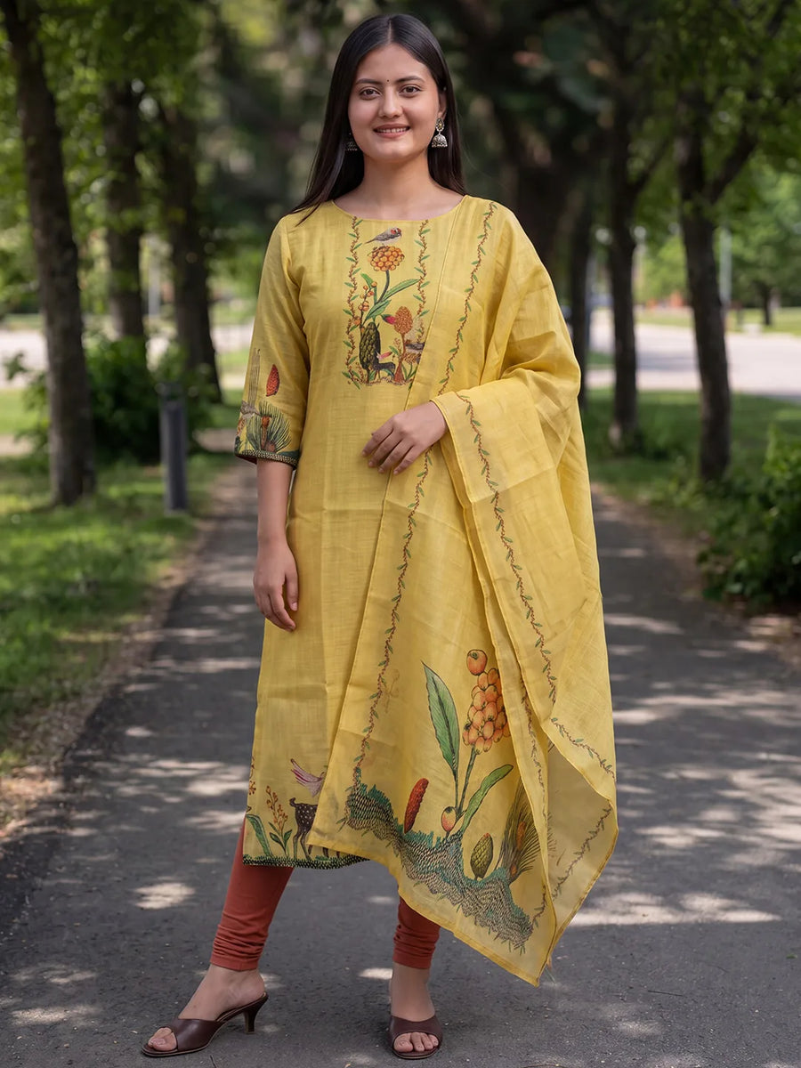 Parita Kurti & Dupatta Set - view 3