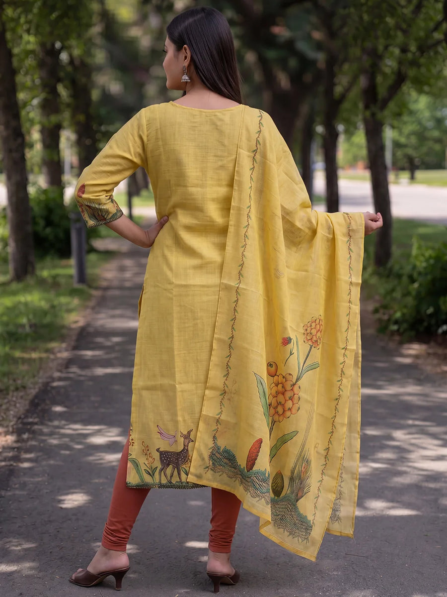 Parita Kurti & Dupatta Set - view 5