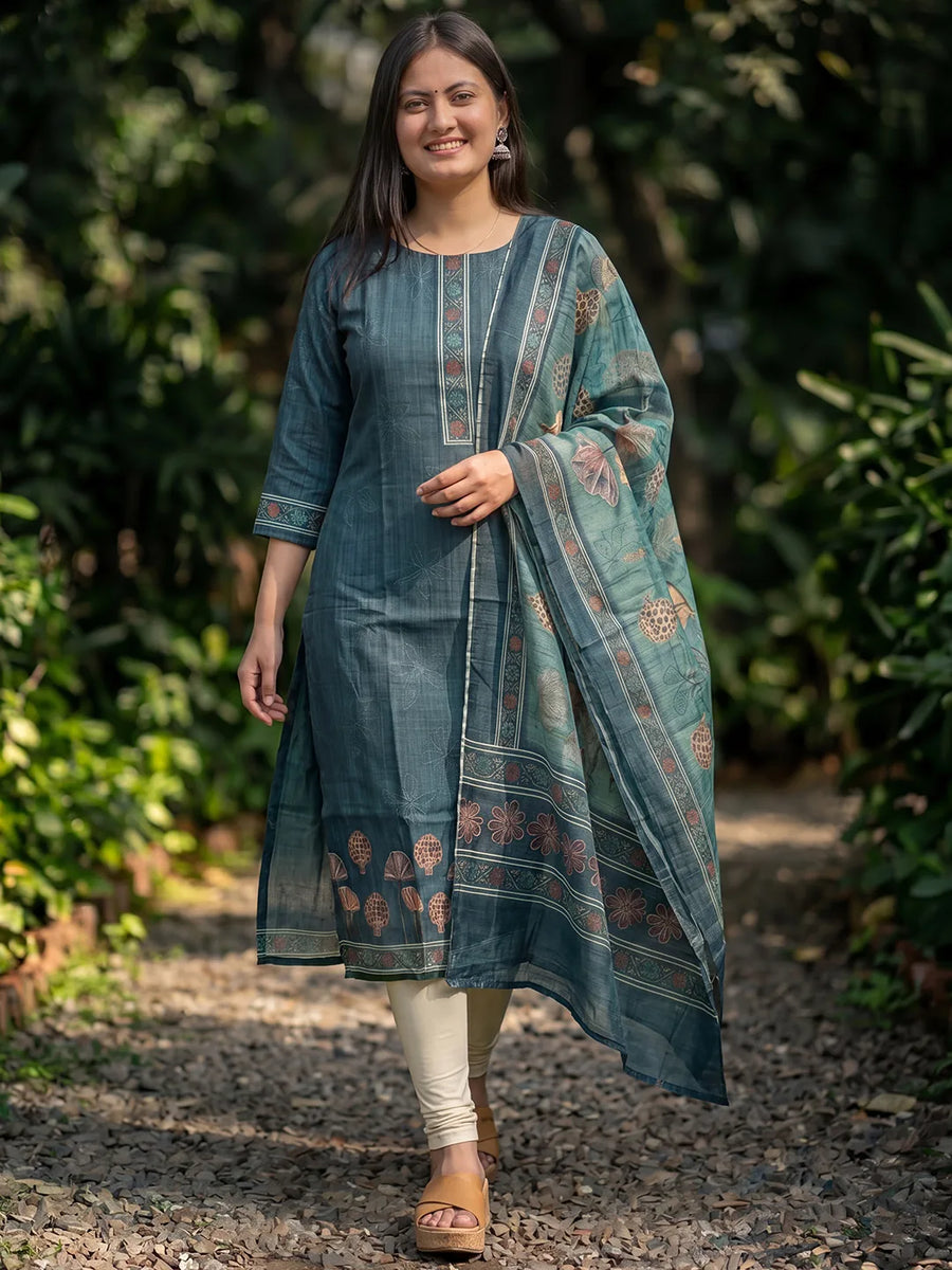Radha Kurti & Dupatta Set - view 5