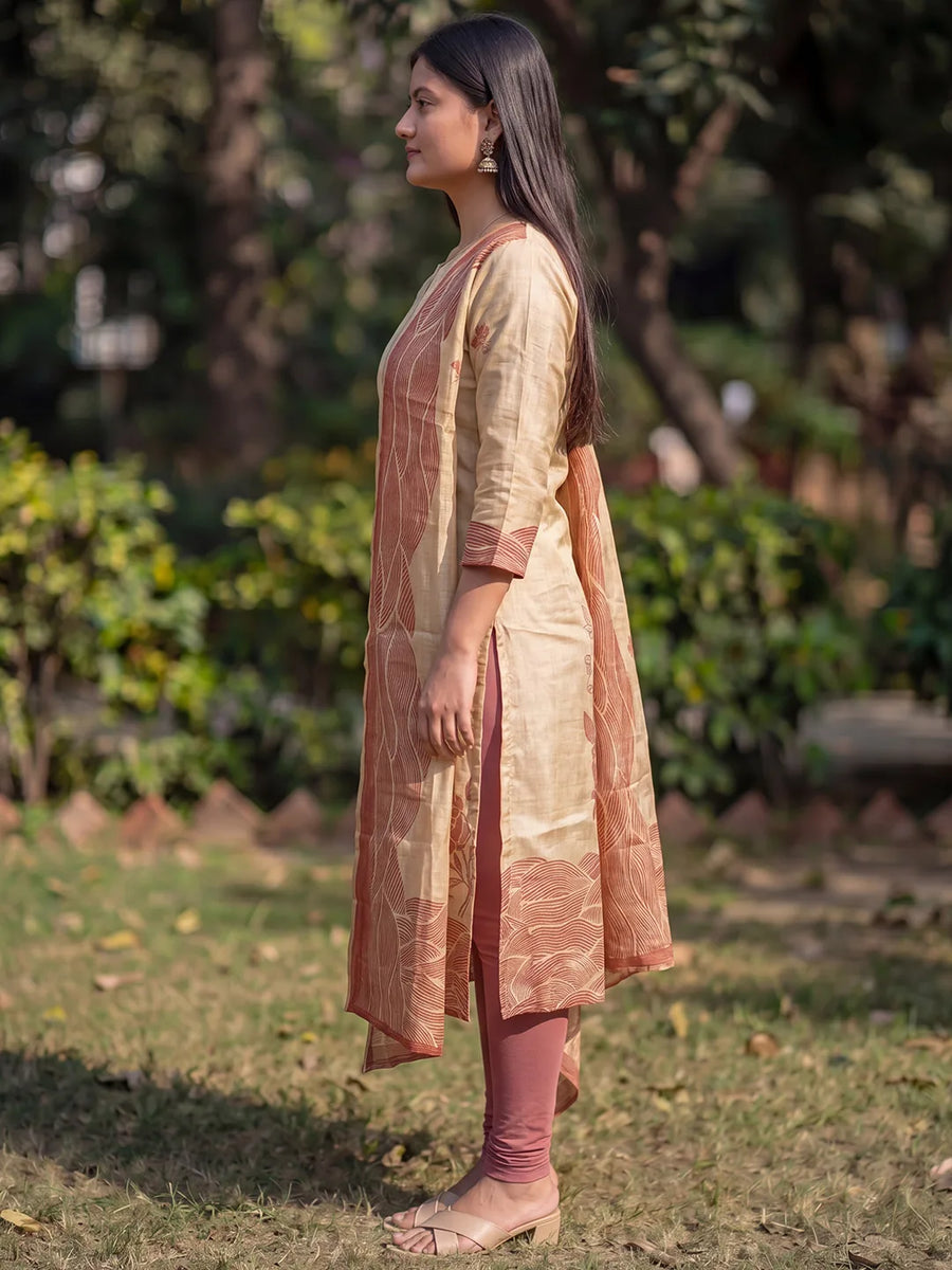 Rose Kurti & Dupatta Set - view 2