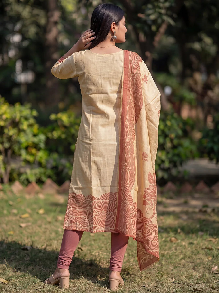 Rose Kurti & Dupatta Set - view 3