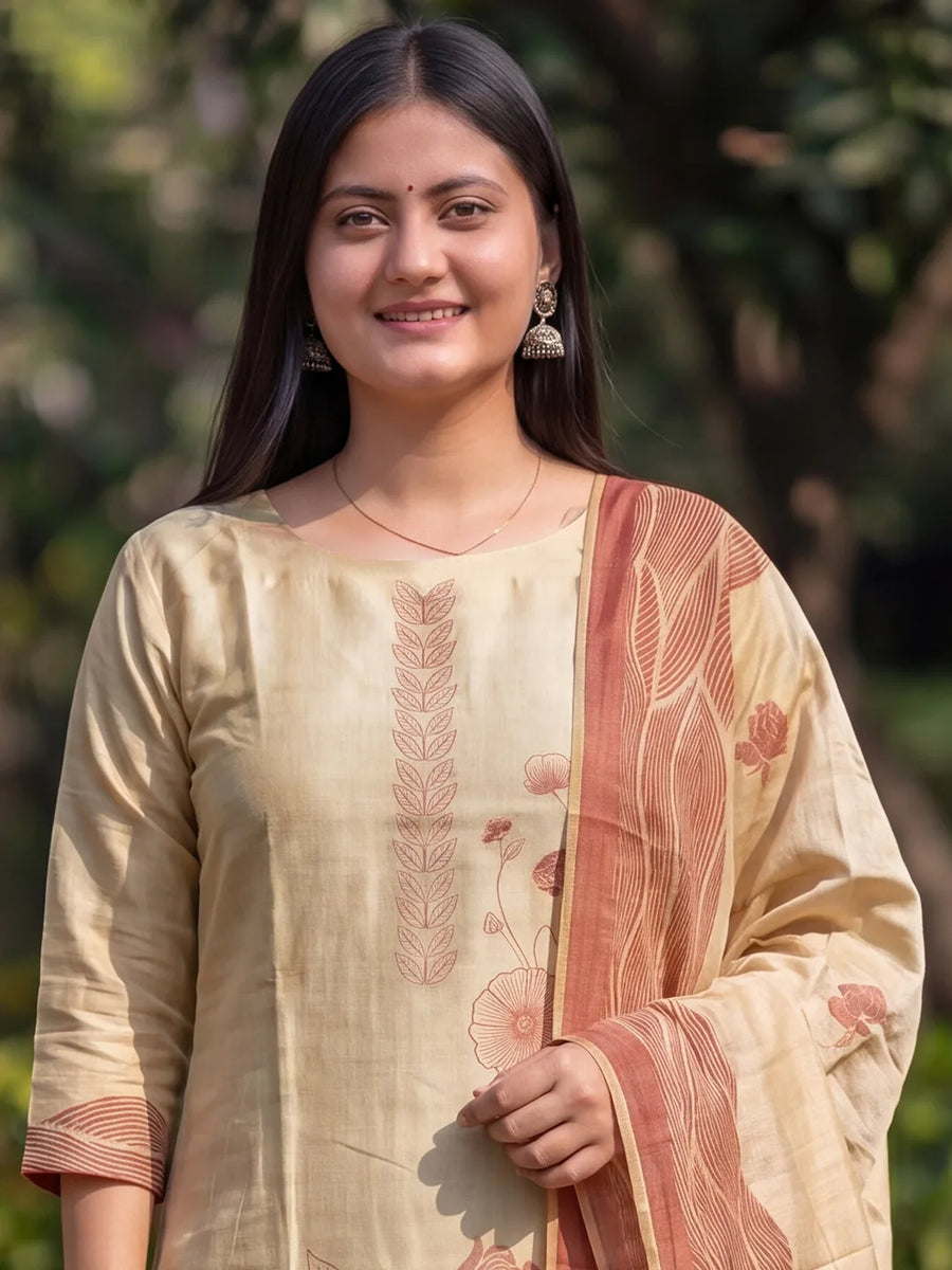 Rose Kurti & Dupatta Set - view 4
