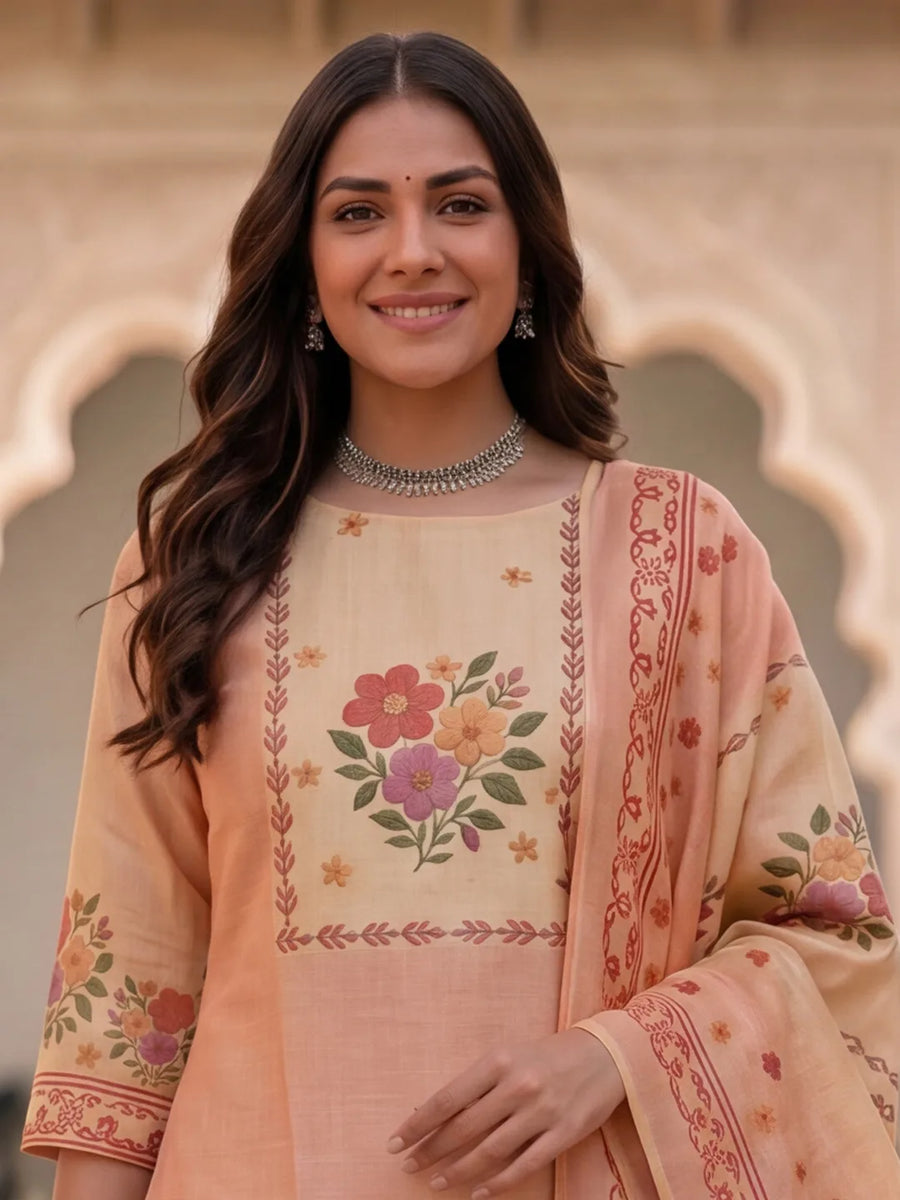 Sanskruti Kurti & Dupatta Set - view 3