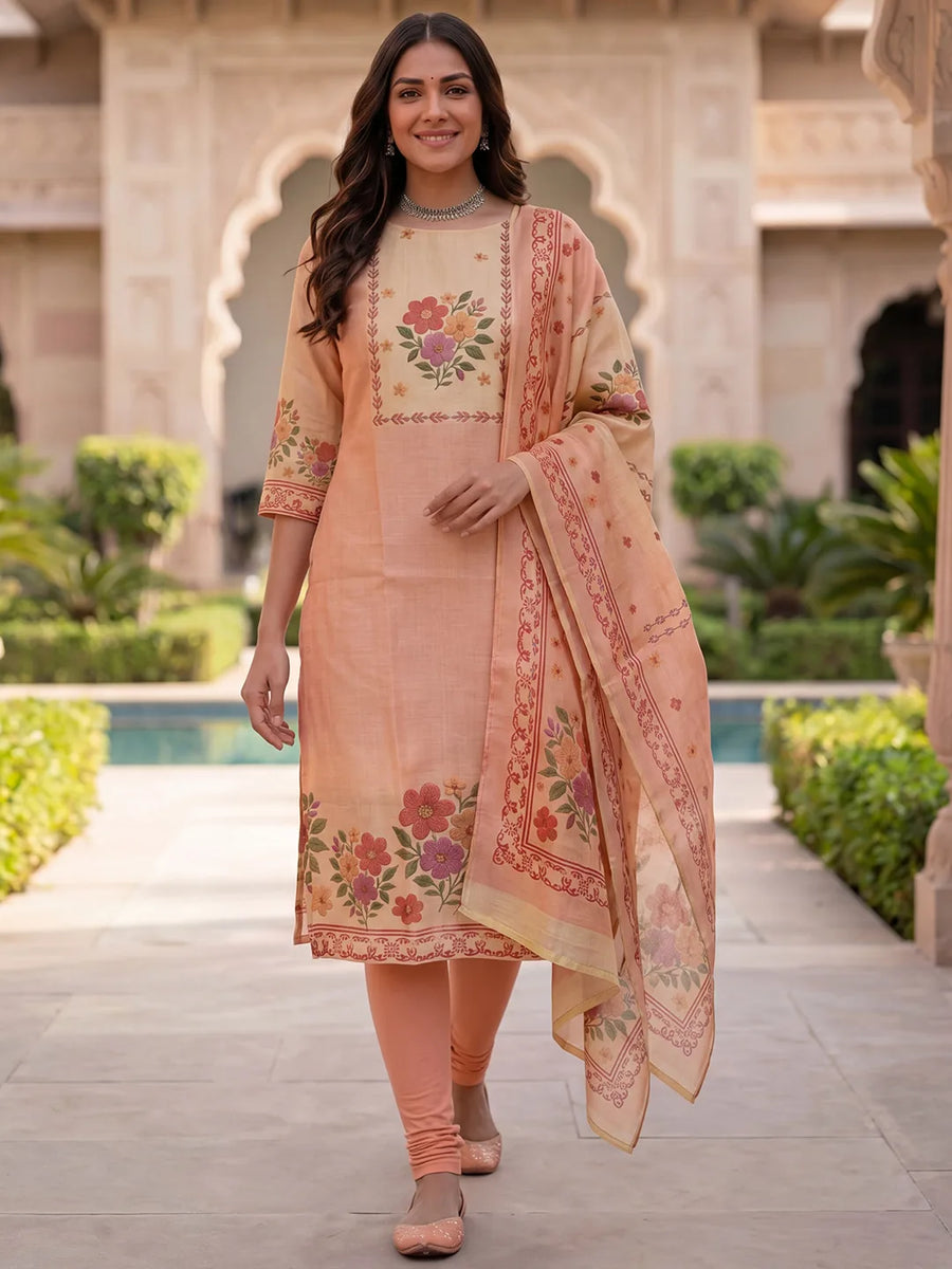 Sanskruti Kurti & Dupatta Set - view 4
