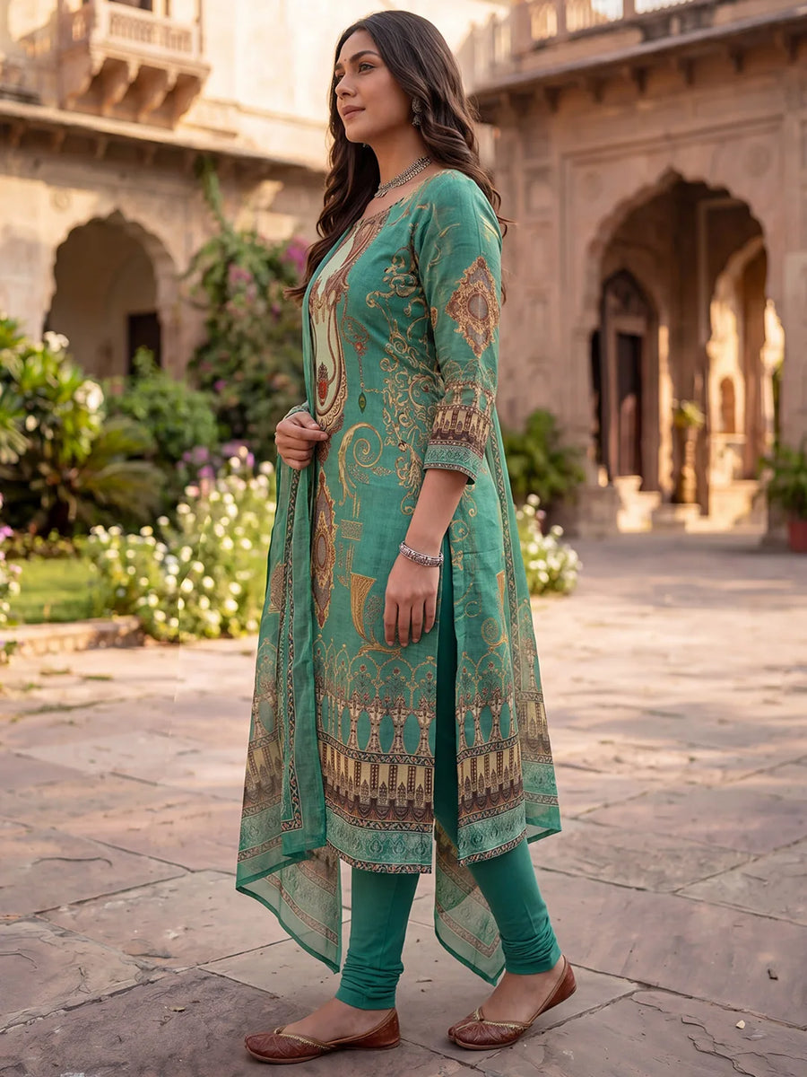 Satrangi Kurti & Dupatta Set - view 3