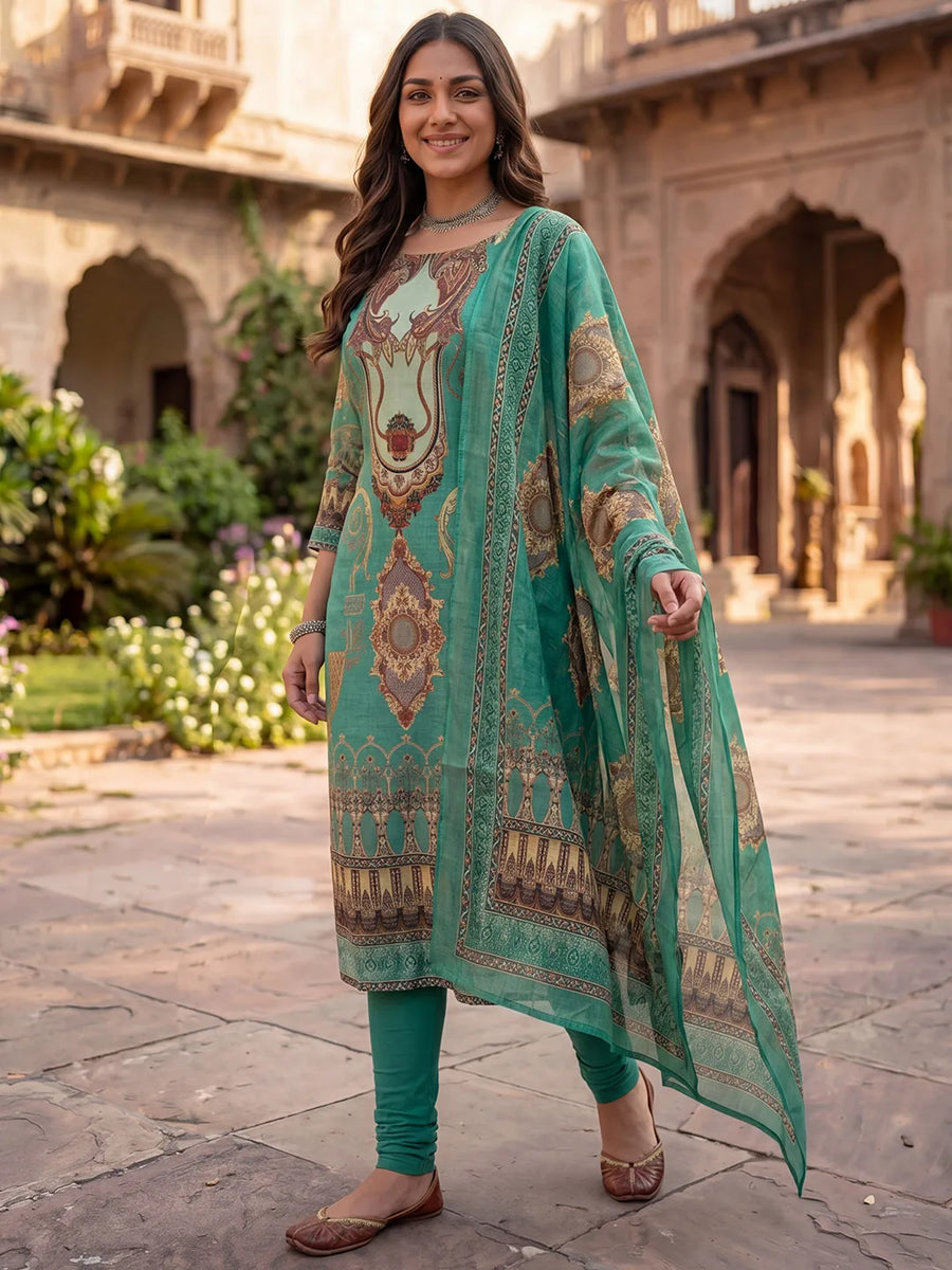 Satrangi Kurti & Dupatta Set - view 4