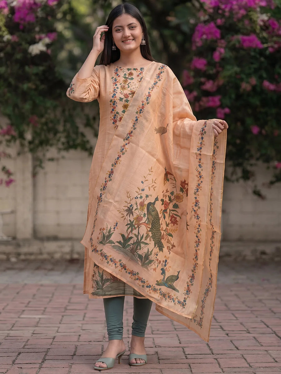 Surili Kurti & Dupatta Set - view 4